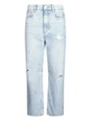 Liu •jo Liu Jo Light Blue Relaxed-fit Liu Jo Jeans In Blue