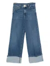 Liu •jo Denim Trousers With Belt Loops In Blue