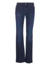 Liu •jo Five-pocket Trousers With Back Patch Pockets In Blue