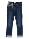 Liu •jo Rhinestone-embellished Straight-leg Jeans In Blue