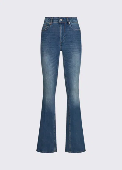 Liu •jo Jeans Bootcut Woman Denim Dark In Blue
