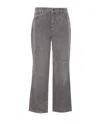 Liu •jo Liu Jo High Waist Black Jeans With Rolled Cuffs In Gray