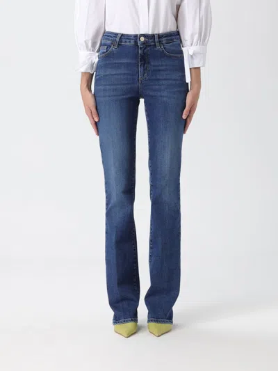 Liu •jo Jeans Liu Jo Woman Color Blue In Animal Print
