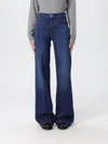 Liu •jo Jeans Liu Jo Woman Color Blue In Animal Print