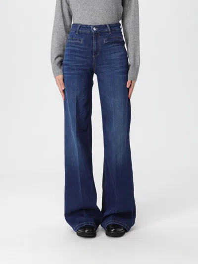 Liu •jo Jeans Liu Jo Woman Color Blue In Animal Print
