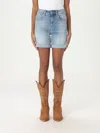 Liu •jo Denim Shorts With Rolled Hem And Belt Loops In Denim