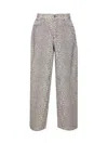 Liu •jo Animal Print Jeans With Pockets And Strass In Multi