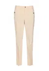 Liu •jo Button-fastening Embellished-pocket Trousers In Neutral