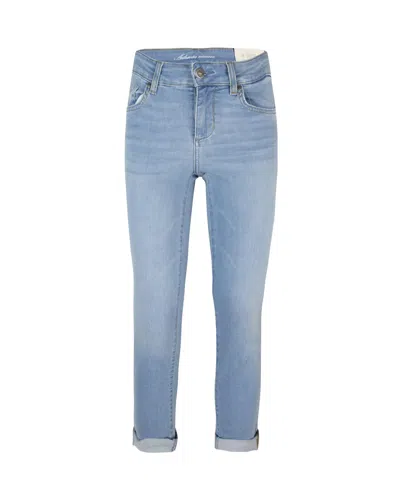 Liu •jo Jeans Skinny Cropped In Denim Chiaro In Blue