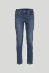Liu •jo Jeans Skinny Denim Scuro In Blu