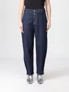 Liu •jo Cropped Balloon Jeans In Blue