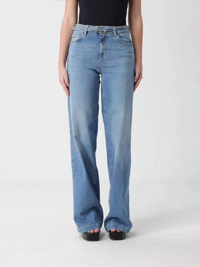 Liu •jo Flared Buckle Jeans In Blue
