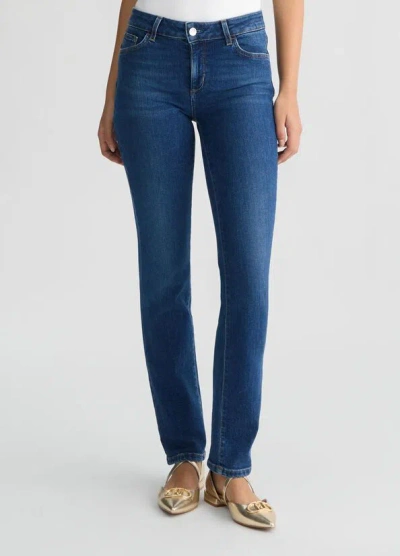 Liu •jo Jeans Woman Liu Jo Good Magnetic Ua5079 D4988 78806 In Blue