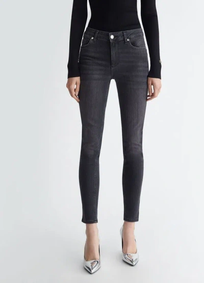 Liu •jo Jeans Woman Liu Jo Ideal Uxx042 D4811 88256 In Gray