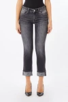 Liu •jo Jeans Woman Liu Jo Monro Uf5006 D4615 87352 In Black