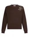 Liu •jo Jewel-embellished Jumper In Brown