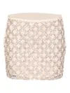 Liu •jo Jewel Mini Skirt In Neutral