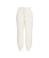 Liu •jo Liu Jo White And Gray Trousers With Shimmering Side Panels