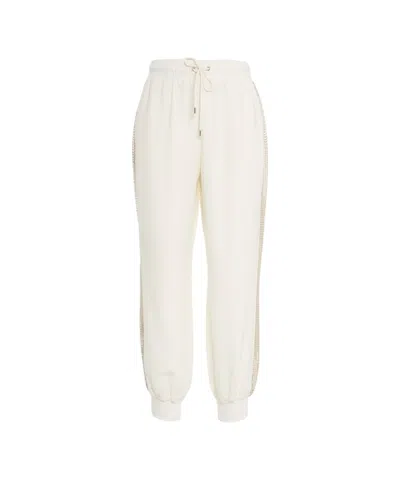 LIU •JO LIU JO JOGGERS WITH PAILLETTES AND SLIP POCKETS
