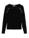 Liu •jo V-neck Sweater In Black