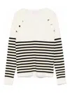 Liu •jo Striped Sweater In Multicolour