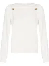 Liu •jo Jumper With Buttons In White