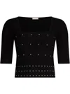 Liu •jo Jumper With Studs In Black