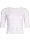 Liu •jo Jumper With Studs In White