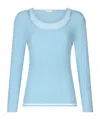 Liu •jo Jumper With Tulle Inserts In Blue