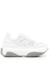 Liu •jo June 14 Lace-up Sneakers In White