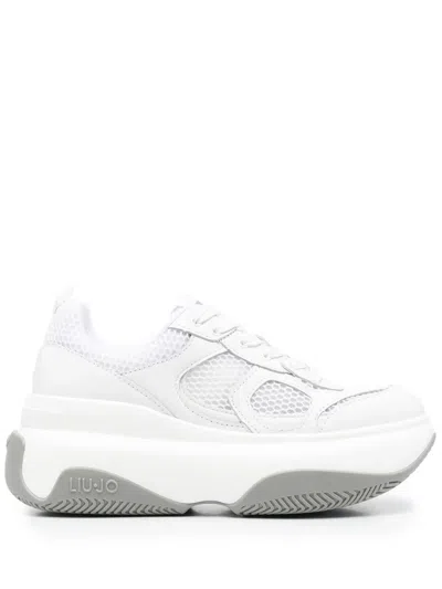 Liu •jo June 14 Lace-up Trainers In White