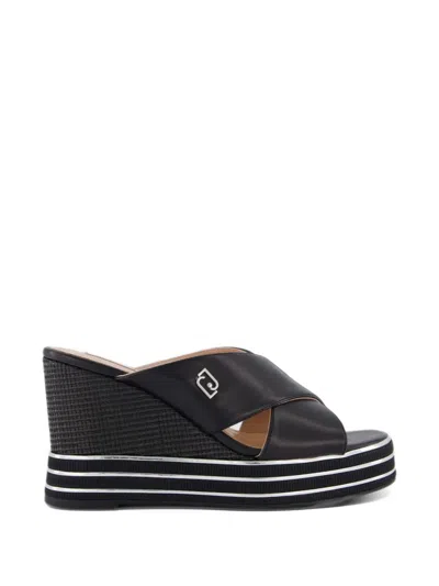 Liu •jo Karen 03 Crossover Mules In Black