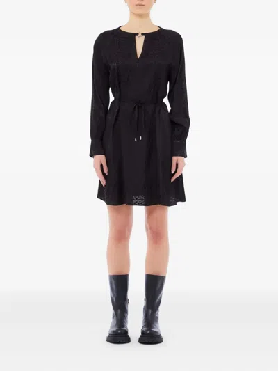 LIU •JO KEYHOLE TIE MINI DRESS