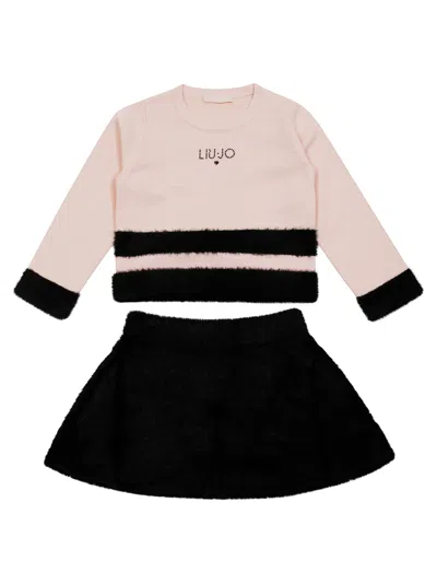 Liu •jo Liu Jo Kids Kids' Mini Complete Sweater Set In Rosa