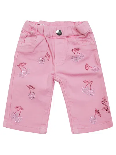 Liu •jo Liu Jo Kids Kids' Mini Jeans With Sparkling Details In Rosa