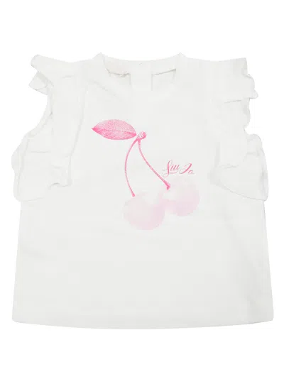 Liu •jo Liu Jo Kids Mini Complete T-shirt And Leggings Set In Fuxia