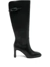 Liu •jo Knee-high Boots With Pointed Toe In Black