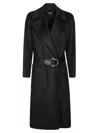 Liu •jo Knee-length Coat With Classic Lapel In Black