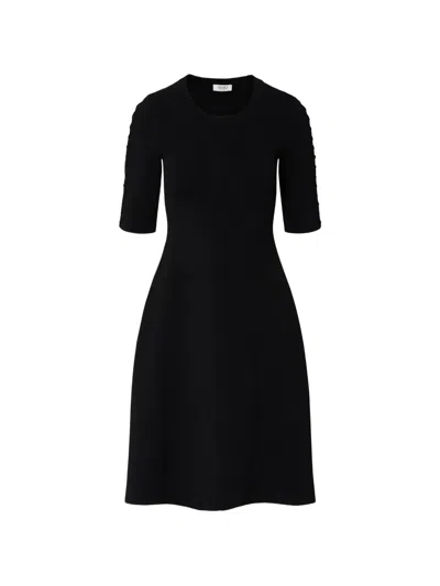 Liu •jo Knit Fit & Flare Dress In Purple