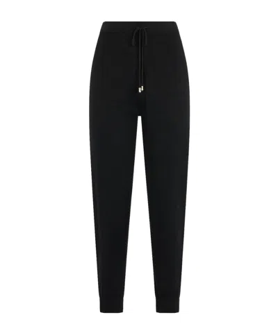Liu •jo Knit Jogging Pants In Black