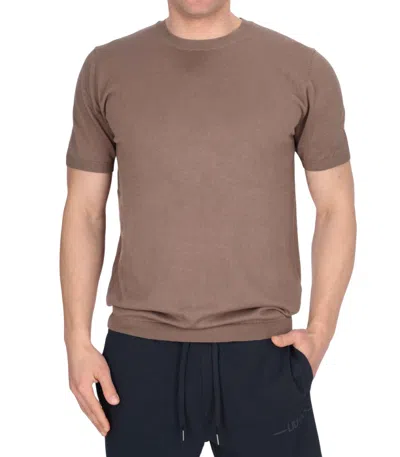 Liu •jo Knit Mixed Silk Man Ginger In Brown