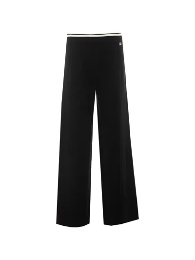 Liu •jo Liu Jo Liu Jo Black White Cotton Trousers