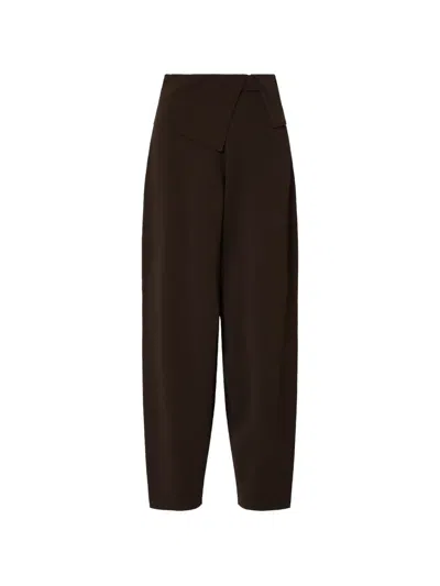 Liu •jo Knit Trousers In Brown