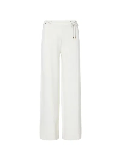 Liu •jo Knit Trousers With Drawstrings In White
