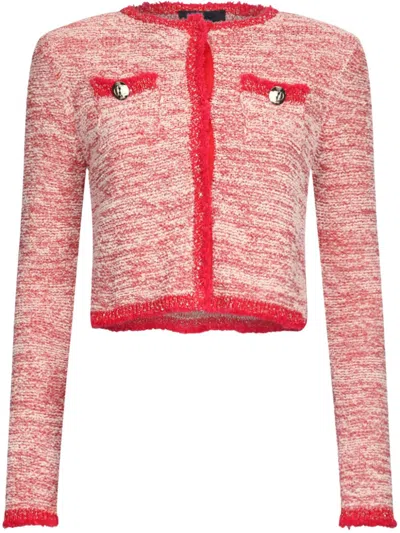 Liu •jo Knitted Jacket In Red