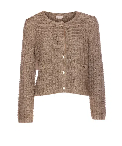 LIU •JO KNITTED LUREX JACKET