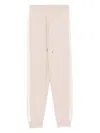 Liu •jo Knitted Track Pants In Neutrals