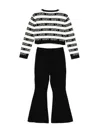 Liu •jo Knitted Tracksuit Set In Black