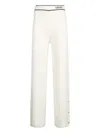 Liu •jo Knitted Trousers In White