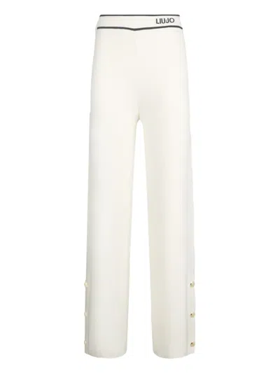 Liu •jo Knitted Trousers In White